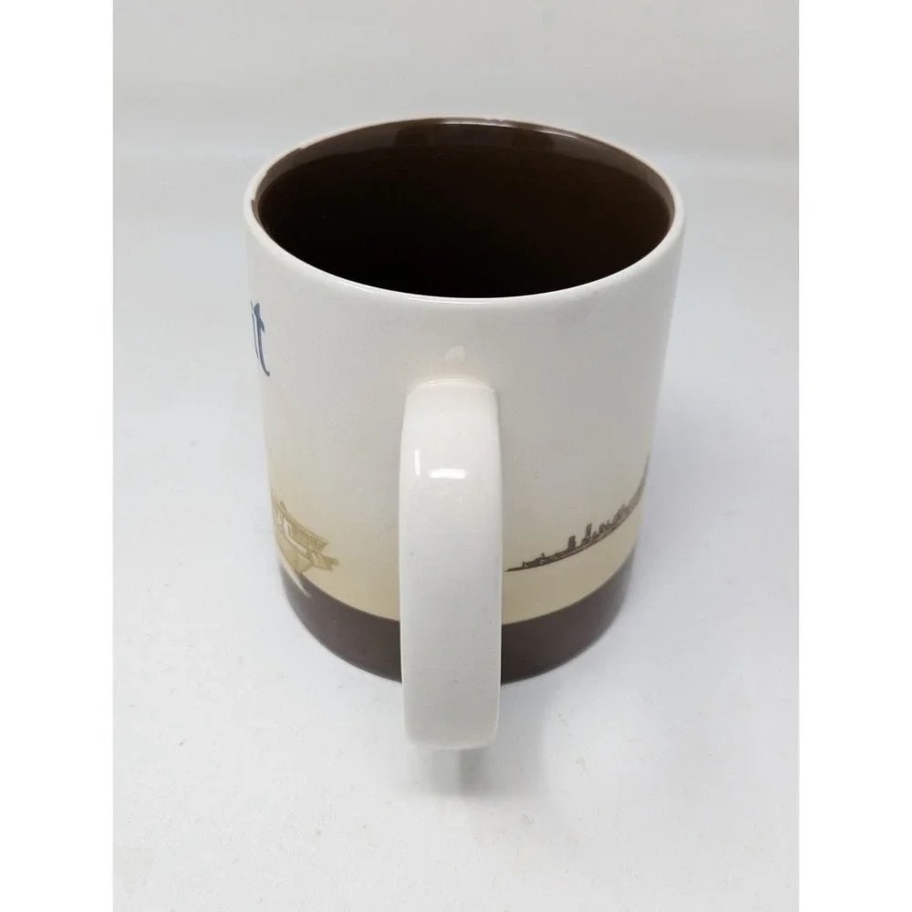 Starbucks Kuwait Coffee Mug Global Icon Series 16oz Skyline‎ and Boat Design